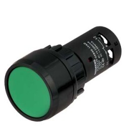 22 MM METAL PARLAK YUVARLAK AYDINLATMALI ÇİFT BUTON