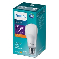 PHILIPS - Essential 13W E27 2700K LED Ampul